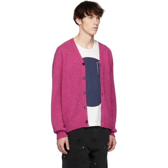 Noah NYC | Sweaters | Noah Nyc Pink Shetland Cardigan Mens